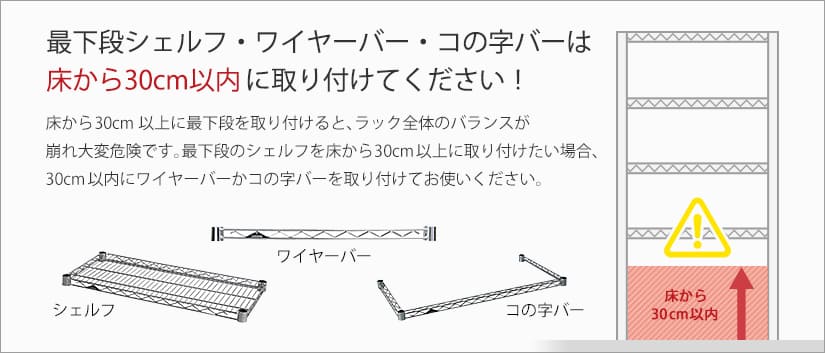 ルミナス コの字バーの取り付け方