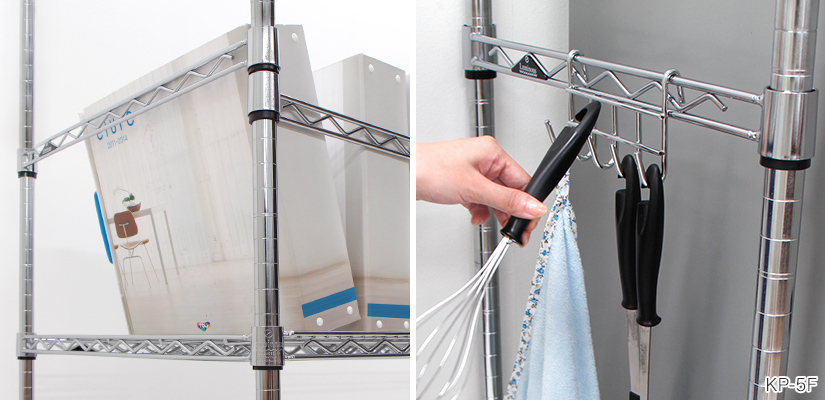 ワイヤーバーで落下防止