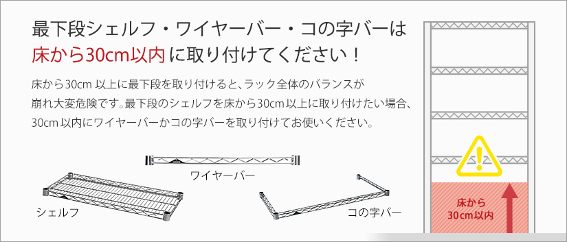 取り付けの注意事項