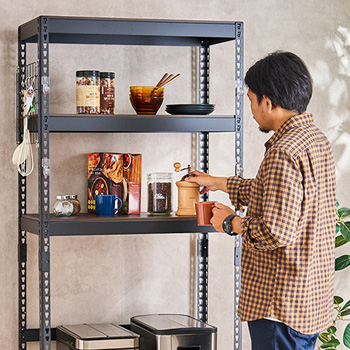 黒(ブラック)スチールラック活用アイデア5選！おしゃれな空間へ