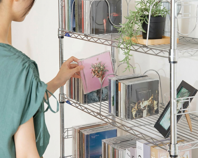 スチールラックはCD収納に最適