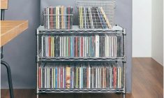 スチールラックにCD収納