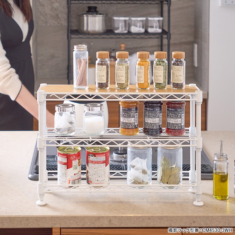 <h2>オープンラックだから通気性抜群!</h2><p>水やサビに強く、汚れてもさっと拭くだけでキレイを長持ち。</p>